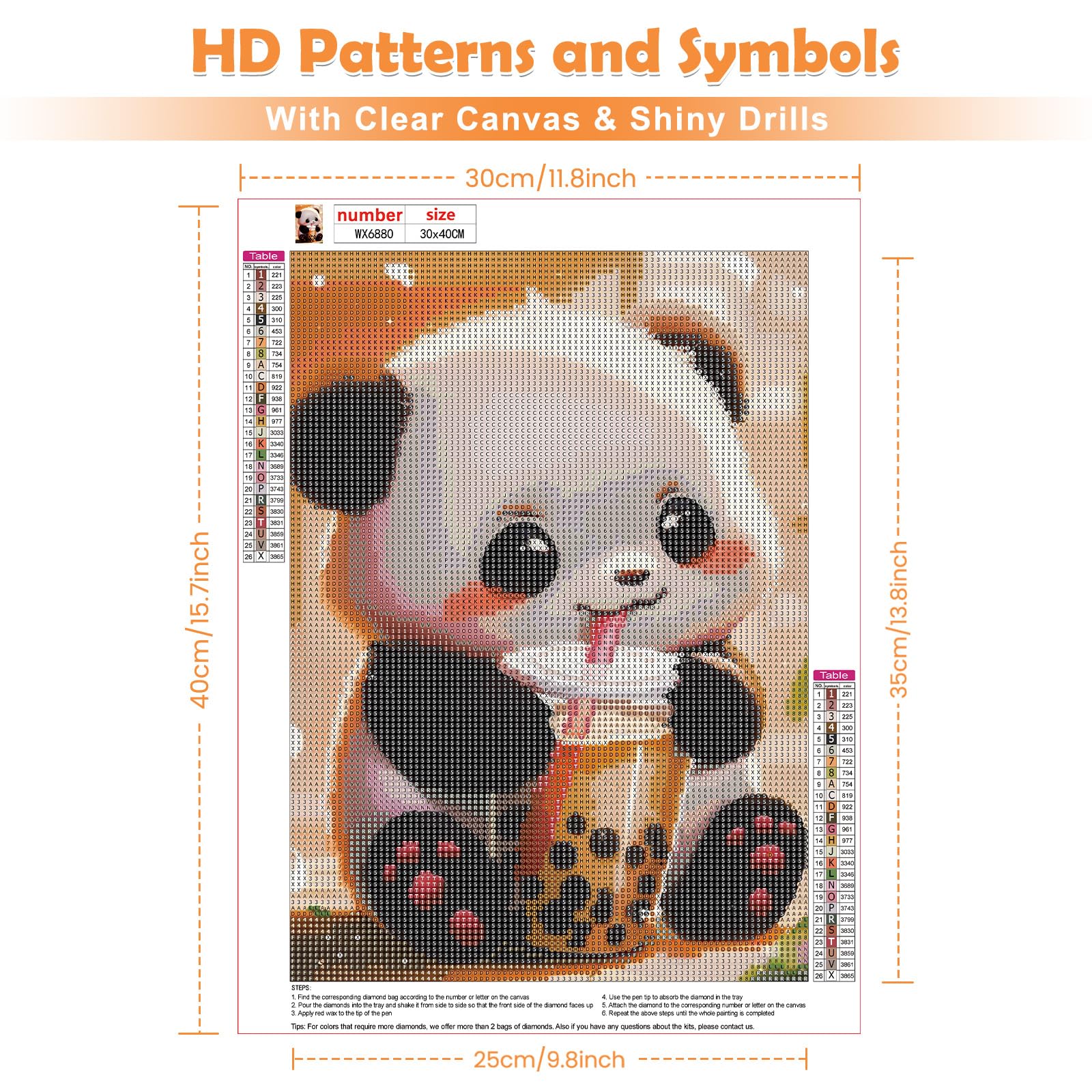 Kit Diamond Painting Gatto 30x40cm - Pittura Diamante 5D Con Fiori - Per Adulti E Principianti - Foto 5