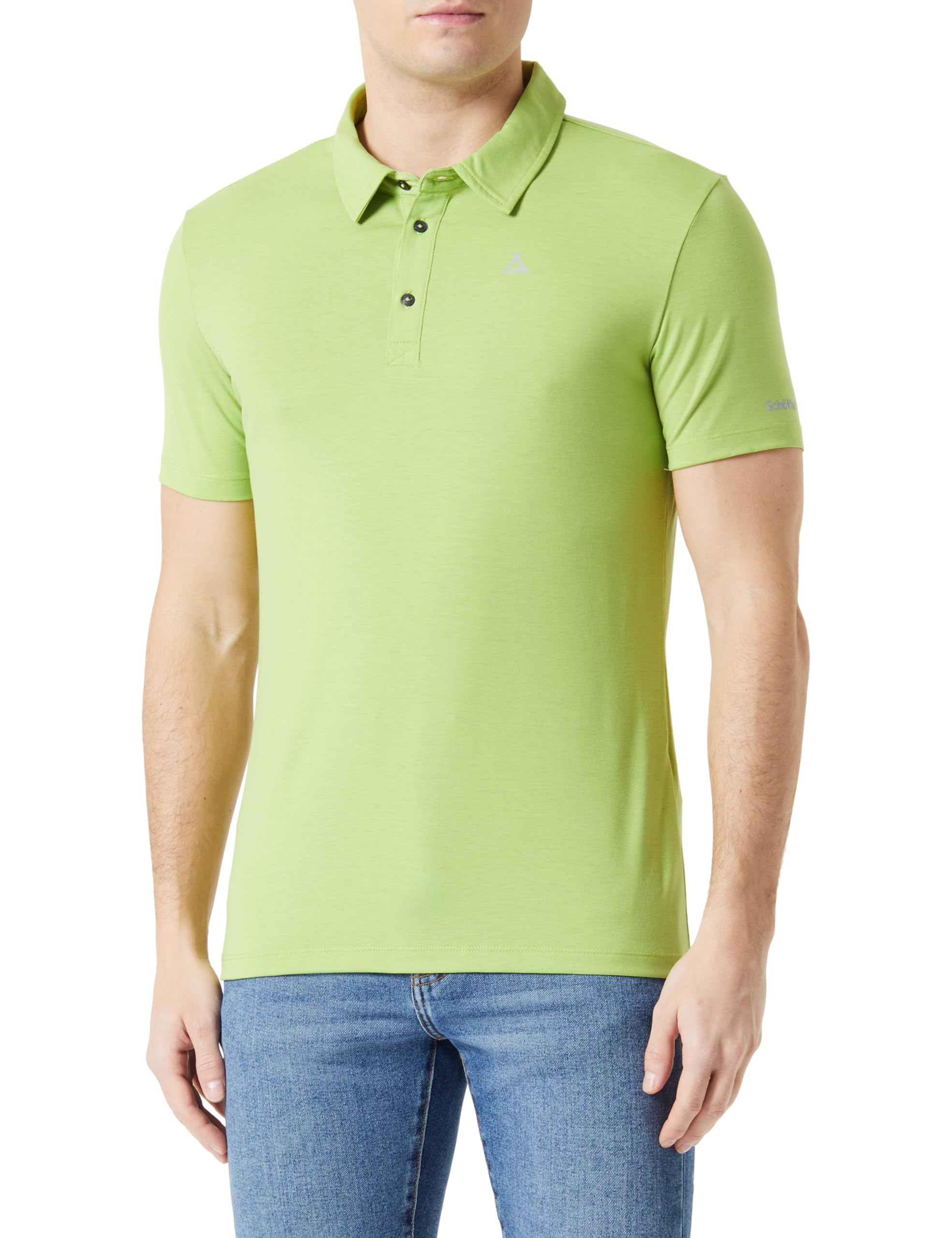 Schöffel Vilan M Men's Polo Shirt Odour-inhibiting Functional Shirt Made from Sustainable Material, Quick-Drying Hiking Shirt with Stylish Polo Cut