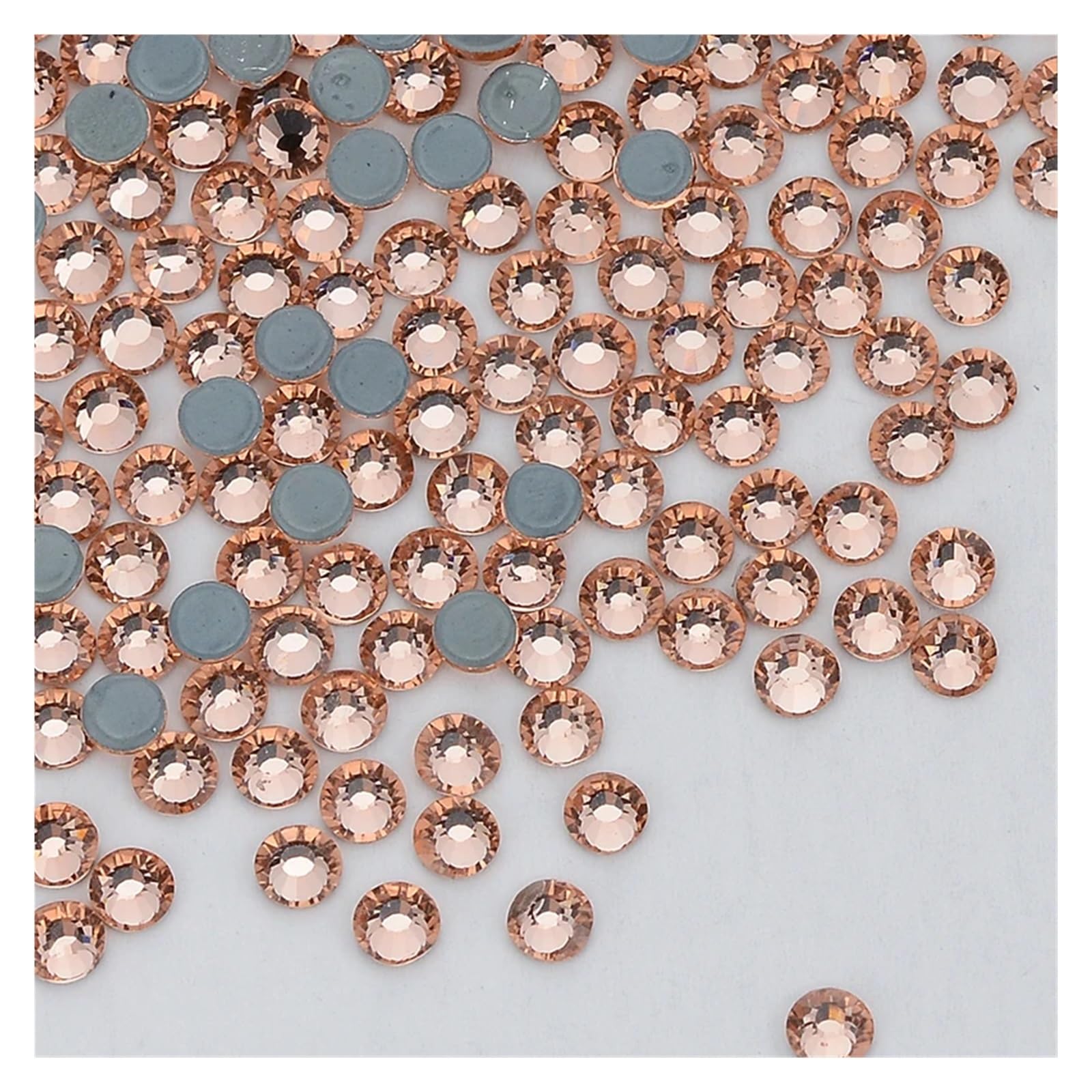 Hotfix Strasssteine Glitter Glas Hotfix Strass Flatbase Kristall Hochzeit Kleid Decration Diamant for Nagel Kunst(Light Pink,SS20-1440Pcs)