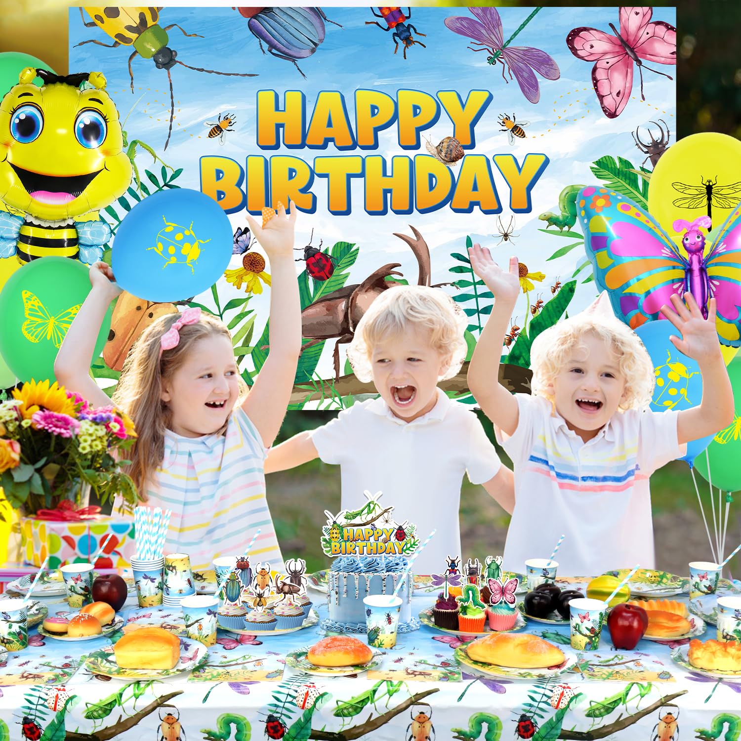 PLNVNVP 30pcs Monster Decorazioni Compleanno, Monsters Kit Palloncino a Tema, Monsters Festa Compleanno per Feste di Compleanno a Tema Monsters Decorazioni di Compleanno Forniture per Compleanno