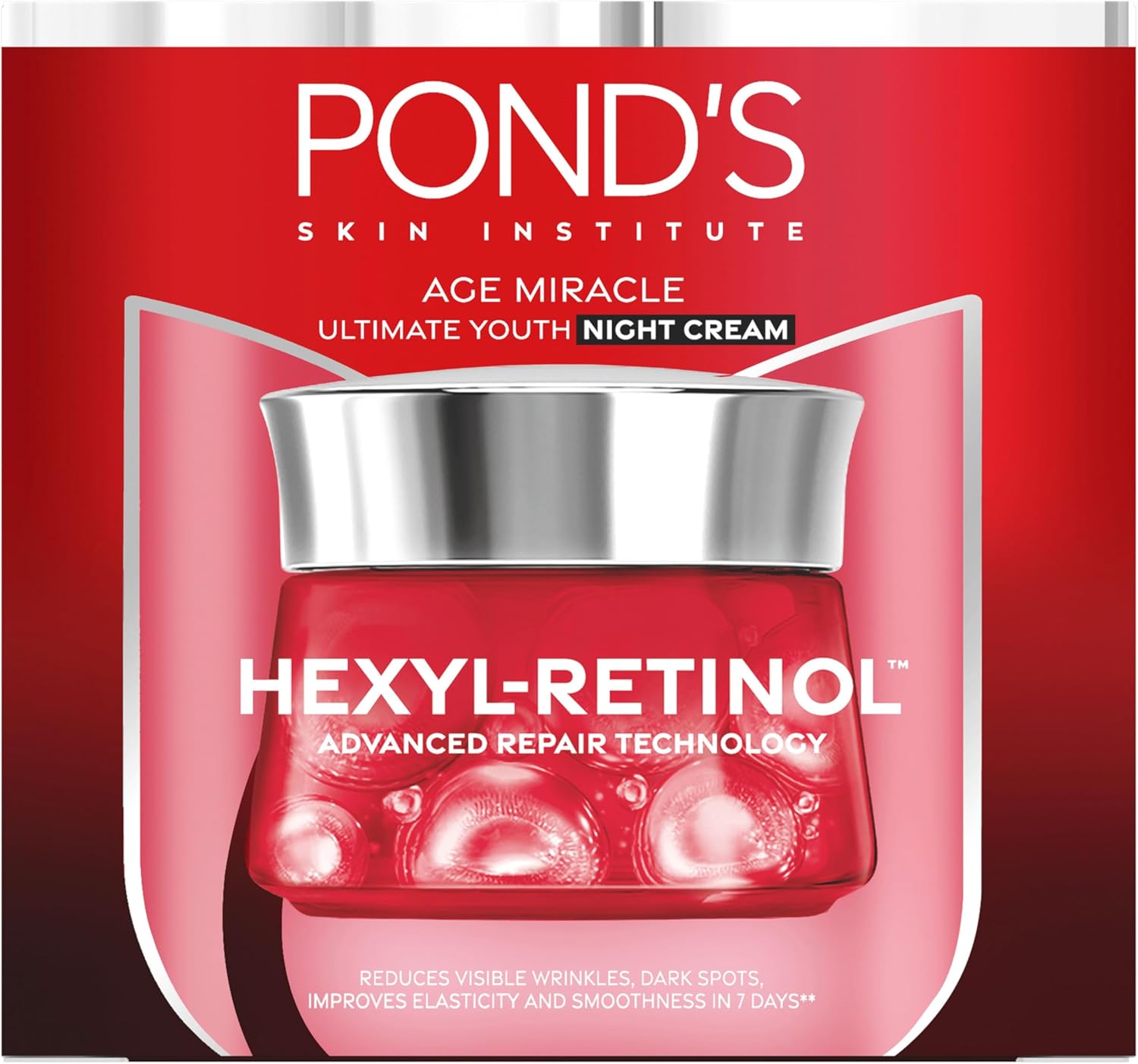 POND’S Age Miracle Ultimate Youth Night Face Cream with Hexyl Retinol, 50g