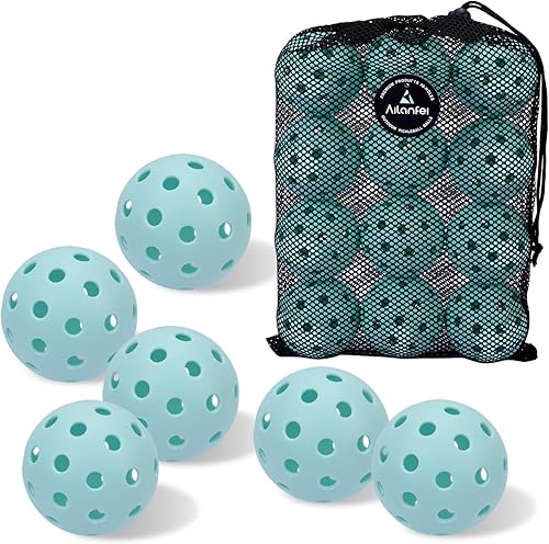Miniatura 8 de Pickleball Balls 6 Pack | 12 Pack- 40 Holes Outdoor Pickleball with Bag, Perfectly Balanced, High Bounce, Crack-Resistance，USAPA Standard - Multiple
