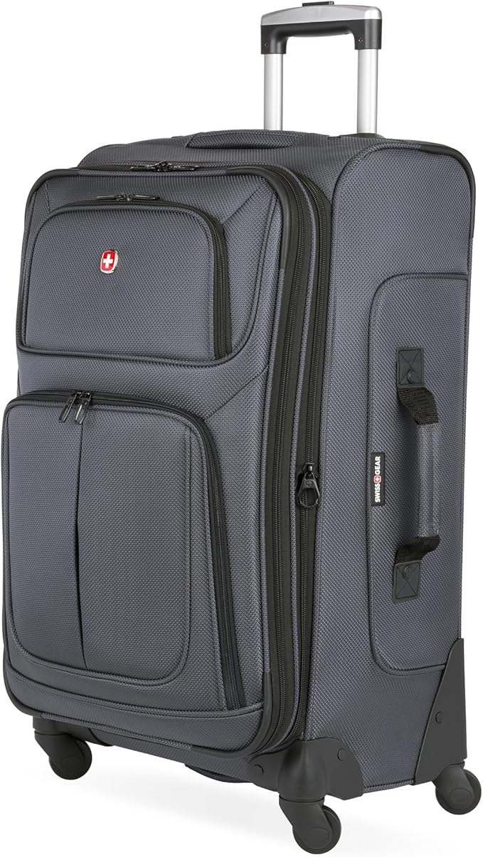SwissGear Unisex Sion Softside Expandable Luggage with Spinner Wheels Luggage- Suitcase