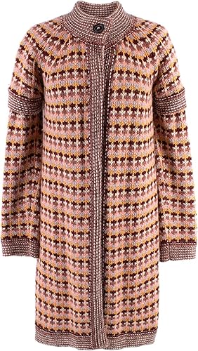 Missoni Cárdigan de Punto de Lana Rosa Tonal Segunda Mano