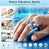 Anillos Inteligentes XUV para Hombres, Anillo con Alertas de Vibración Exclusivas, Fitness, Monitoreo de Sueño, Conteo de Pasos, Monitor de Ritmo Cardíaco – Ultra Delgado, Sin Cuota de App, Resistente al Agua 5ATM, IA para iOS y Android (Negro, 9) 7
