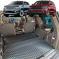 Vista 1 de Para Ford Expedition/Lincoln Navigator 2018-2025 (sin modelos Max o L) Alfombrilla de maletero y alfombrilla de respaldo trasero, forros de carga