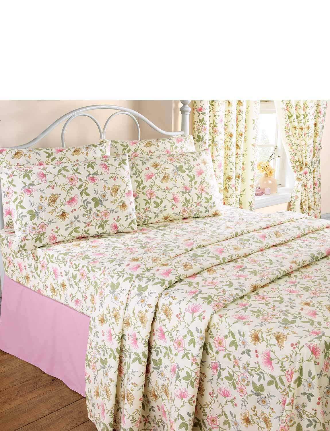 Vantona | Cottage Garden Flette Sheet Set | Multi