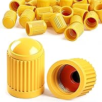 Vista 23 de 10 piezas de tapas de válvula de neumático TPMS con vástago largo, tapas de válvula de rueda de plástico negro para TPMS TR20008, tapas de vástago