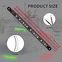 Vista 2 de Luces de navegación para barcos, iluminación de navegación para barcos LED, iluminación marina para pesca nocturna, luces rojas y verdes de proa