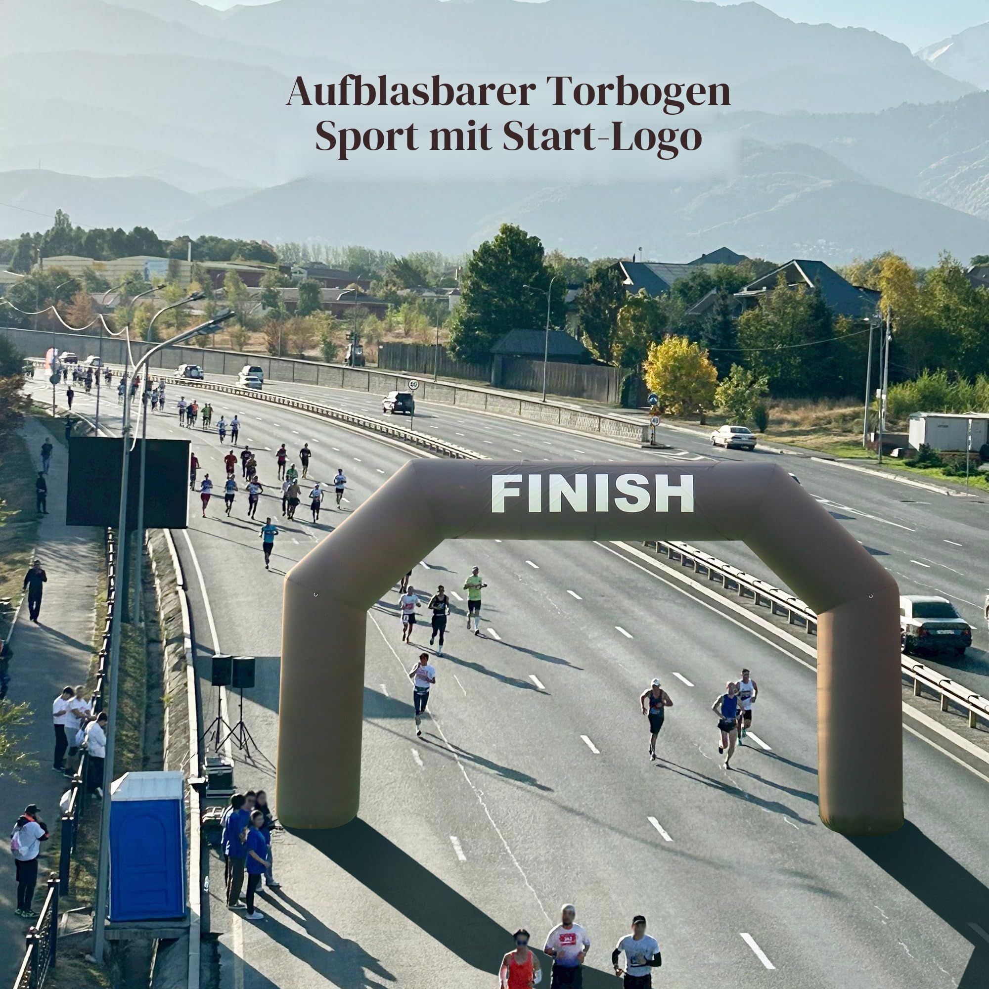 Sayok aufblasbare Bogen im Freien aufblasbare Bogengang aufblasbare Startlinie Rennen Bogen Banner mit Luftgebläse für Werbeveranstaltung