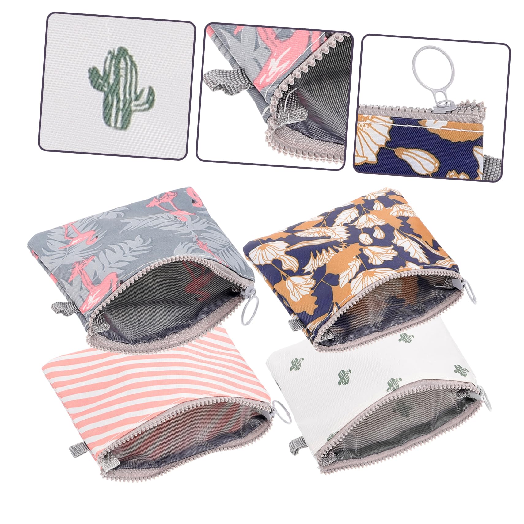 10 Juegos De Compresas Menstruales Bolsa Para Servilletas Estuche Para Desechar Compresas Organizador De Moda Para Compresas De Lactancia 4 Unidades X 10