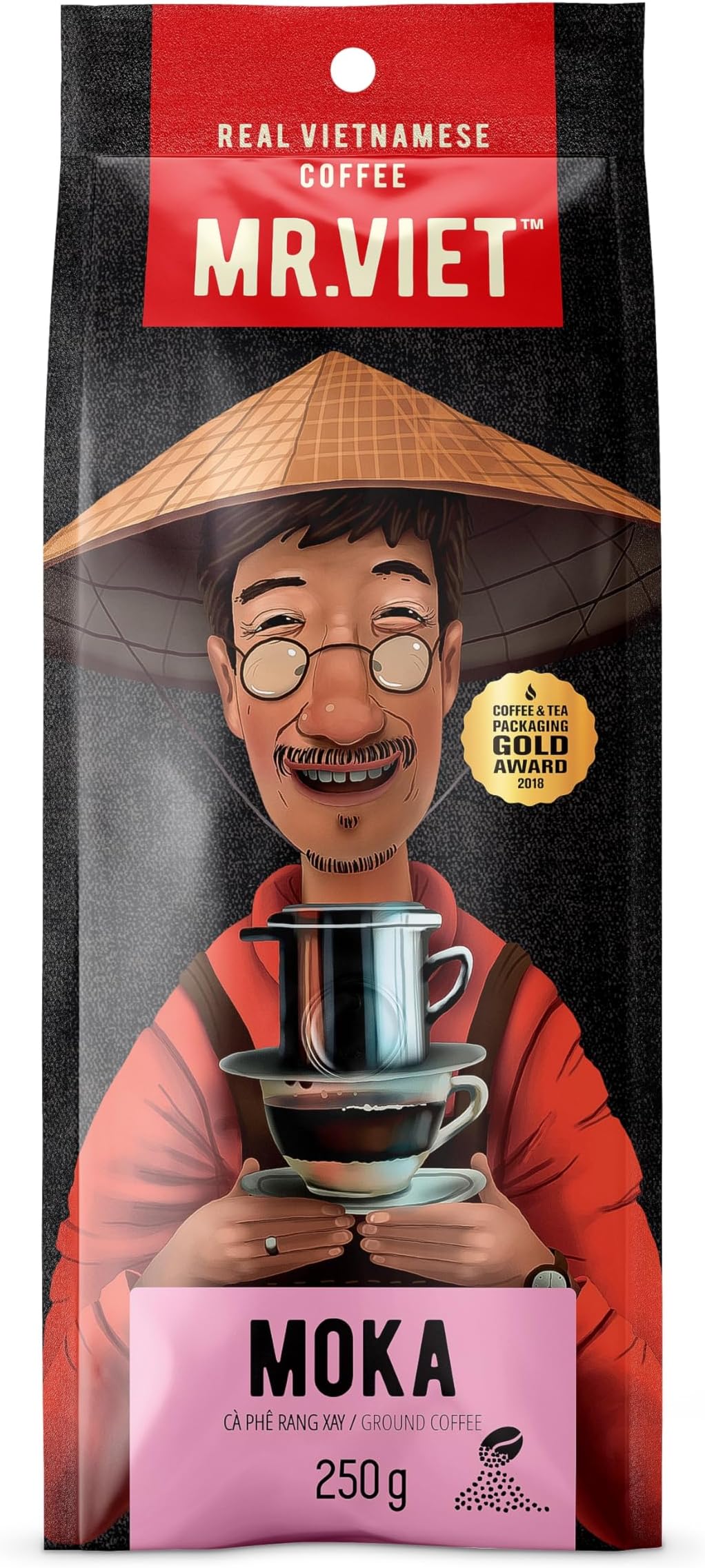 Mr. Viet Moka Ground Coffee, 250 g