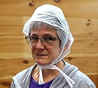 Vista 2 de Iconikal 24 unidades de plástico transparente para la lluvia, capó para el cabello, Poncho Hood-Single-Transparent Protector Hairdo Shield con lazos