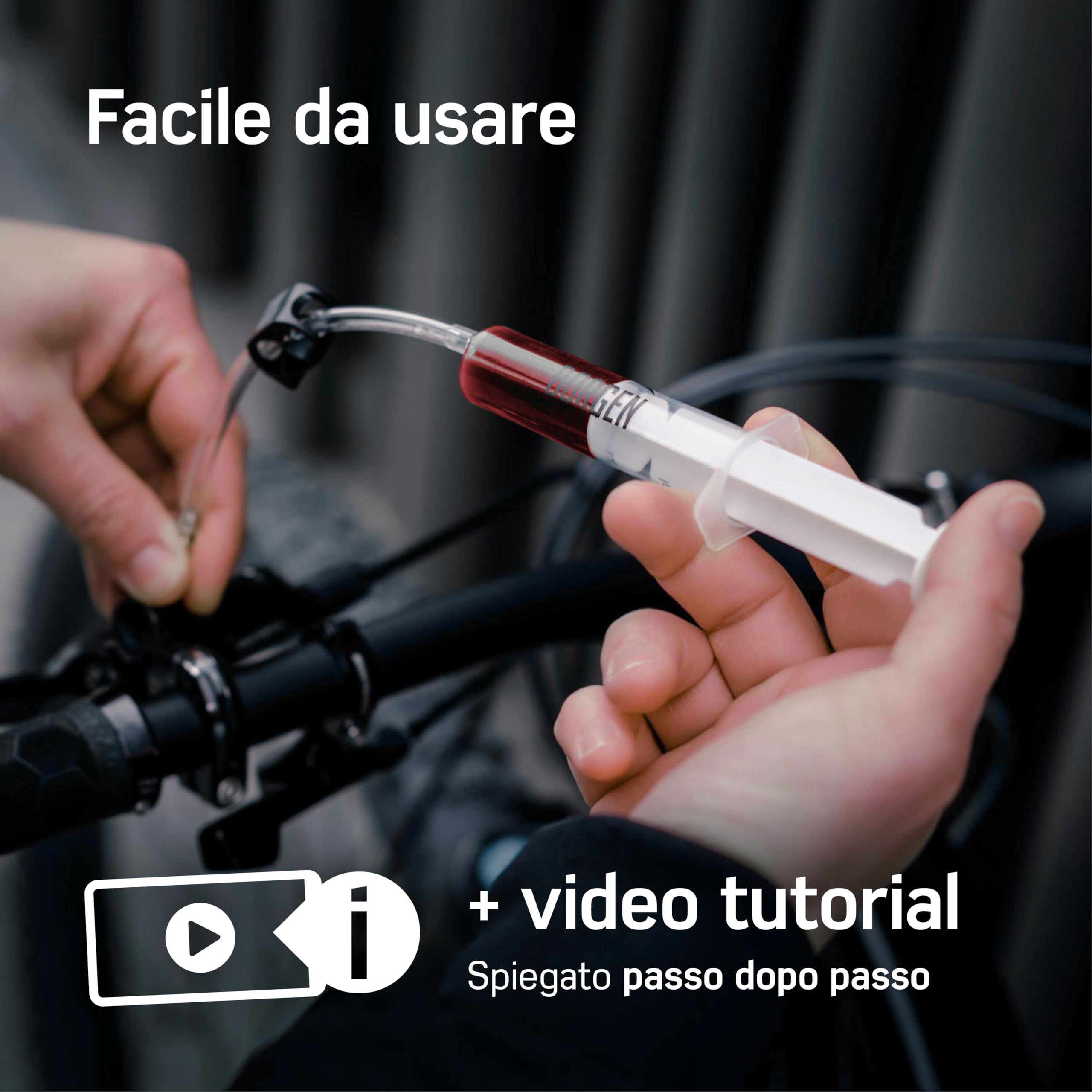 Borgen Kit spurgo Freni Adatto per Shimano Freni a Disco Idraulici I Kit di Manutenzione per Freni di Bicicletta │ Kit spurgo con Istruzioni Passo a Passo per Uno spurgo Perfetto del Freno