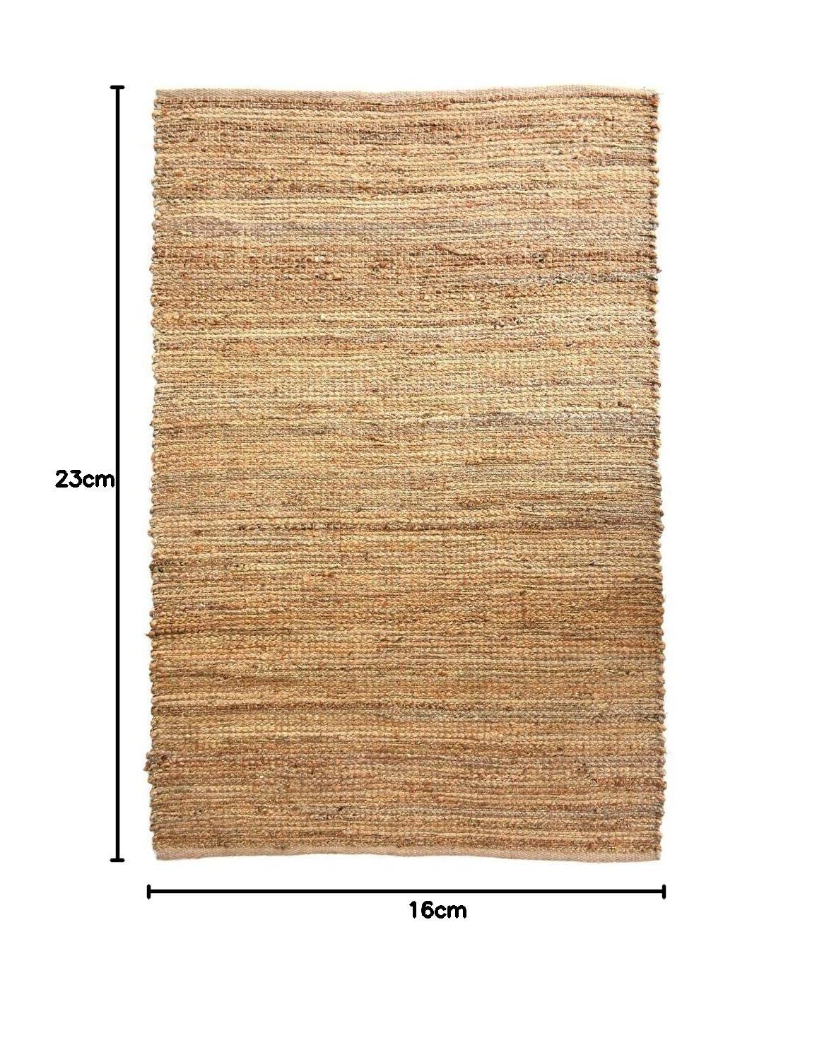 Tapis Kilim 160x230 Jute Nature 180 Beige Fait Main en Jute Certification Care and Fair idéal pour Le Salon