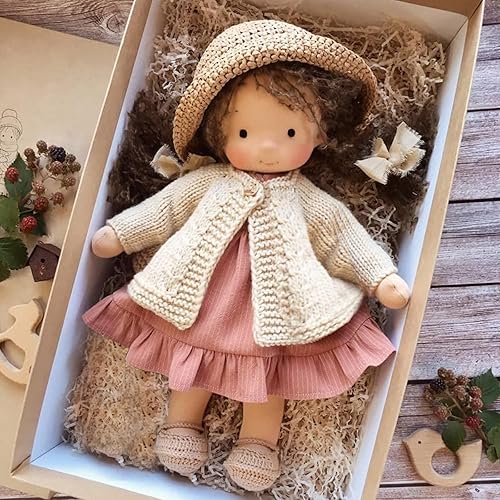 Miniatura 5 de Fufafayo Muñecas, muñeca, muñeca esmaltada B Aby Artista Mini muñeca de pulgar de Navidad (con caja de regalo), muñeca de 18 pulgadas, muñeca B Aby,