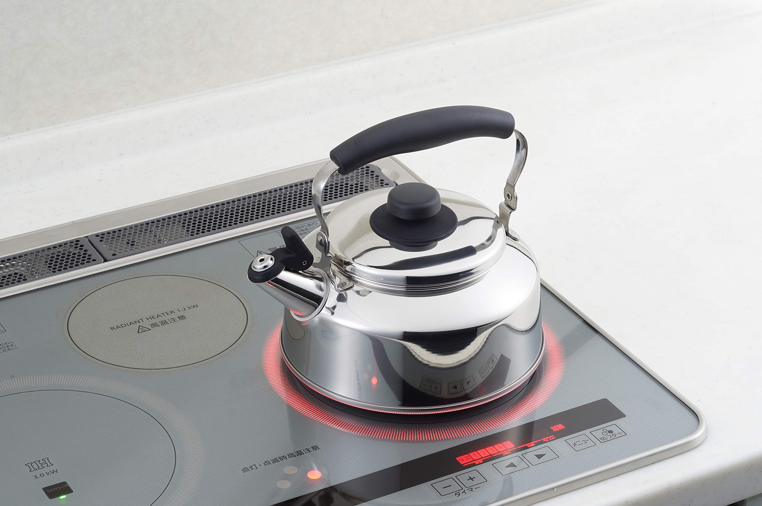 Amazon｜ヨシカワ そそいでマウス 広口 笛吹ケトル 2.6L ステンレス IH