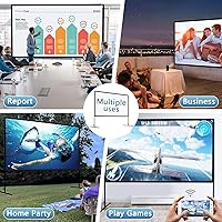 Vista 6 de GT GETCO TECH Projector Screen with Stand, 150 Inch Indoor Outdoor Projector Screen, Movie Screen with Carry Bag for Home Theater