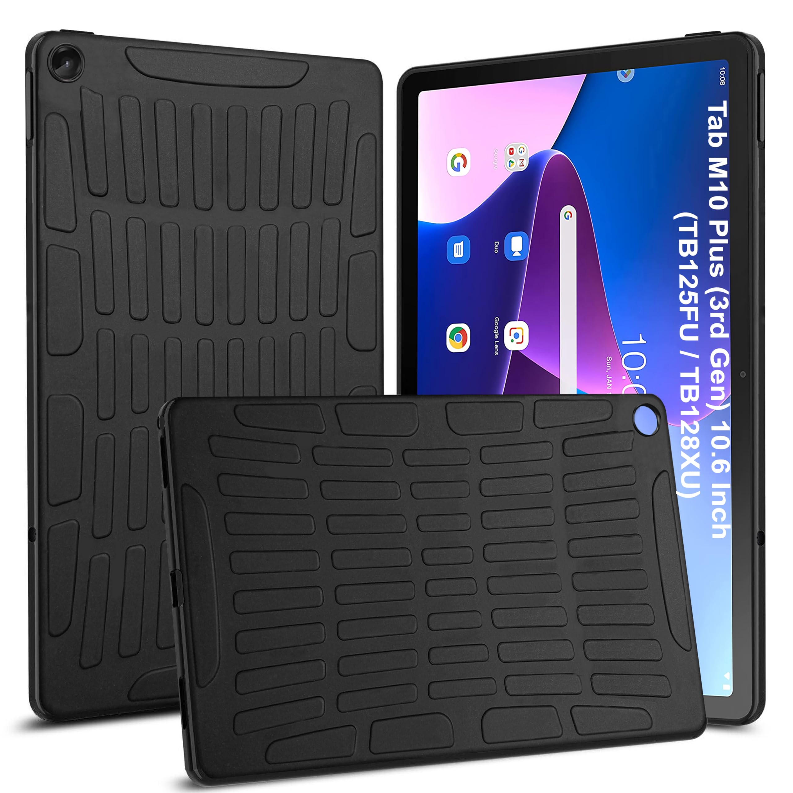 TGK Rugged Back Case Cover for Lenovo Tab M10 Plus 3rd Gen 10.6 Inch TB125FU TB128XU Black (B0CM268W5C) Amazon Price History, Amazon Price Tracker