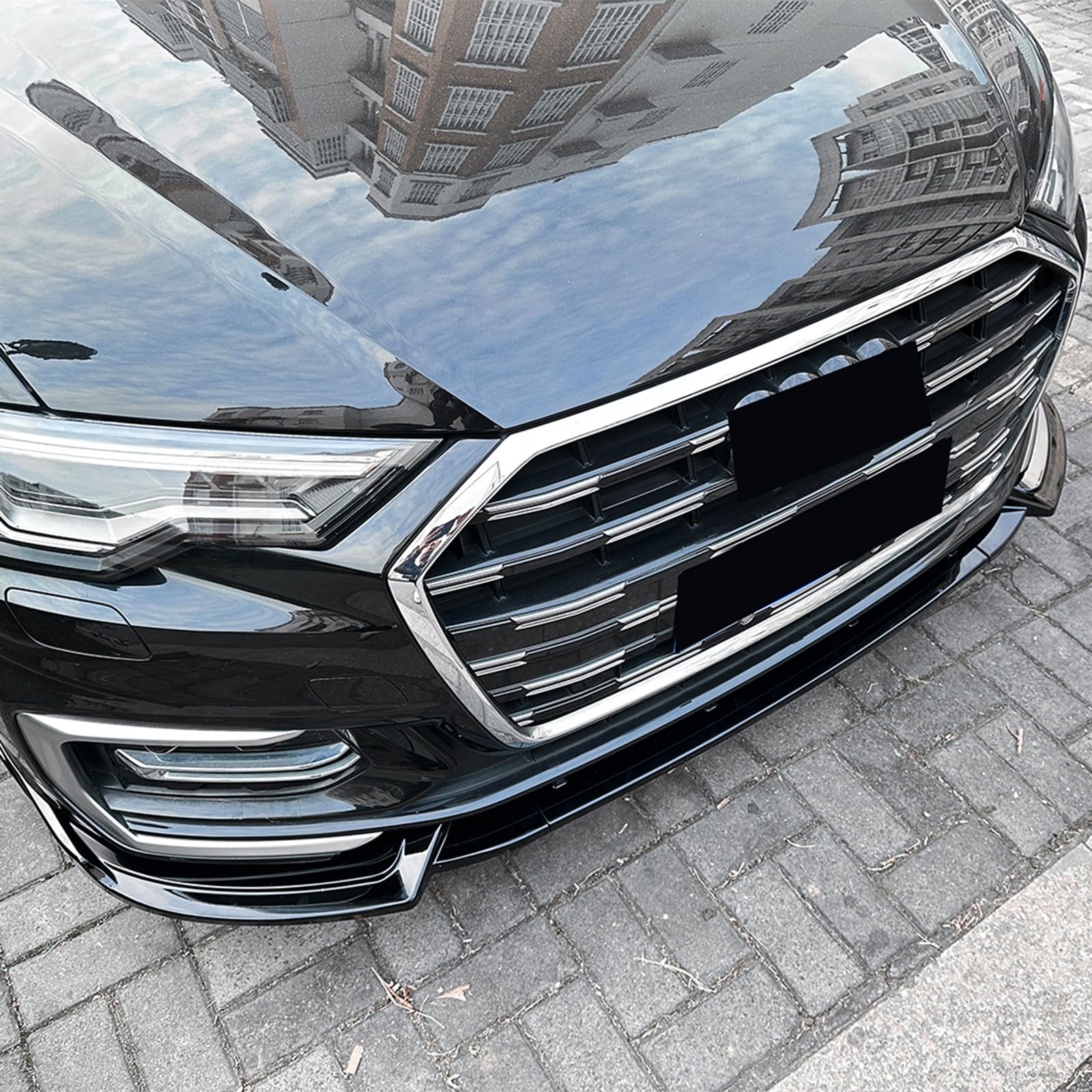 Audi A6 C8 Sline 2018-2025 2019 Frontspoiler Lippe Set Schwarz