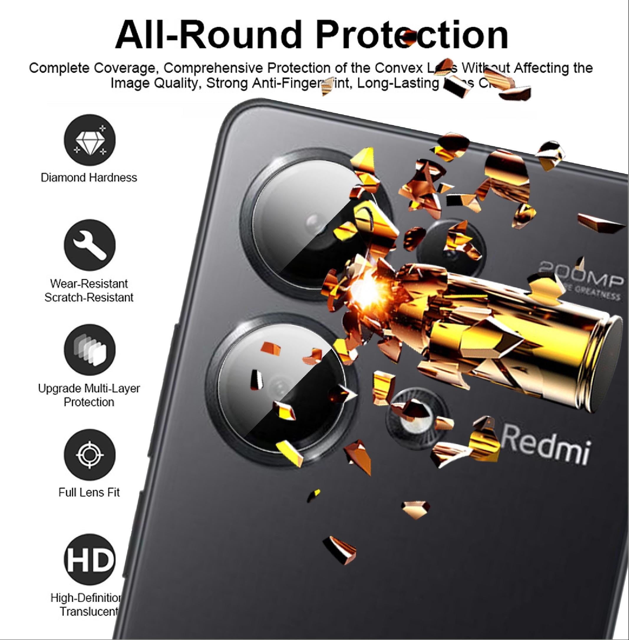 GIOPUEY [Protection Complète Caméra Arrière Protecteur Compatible Avec