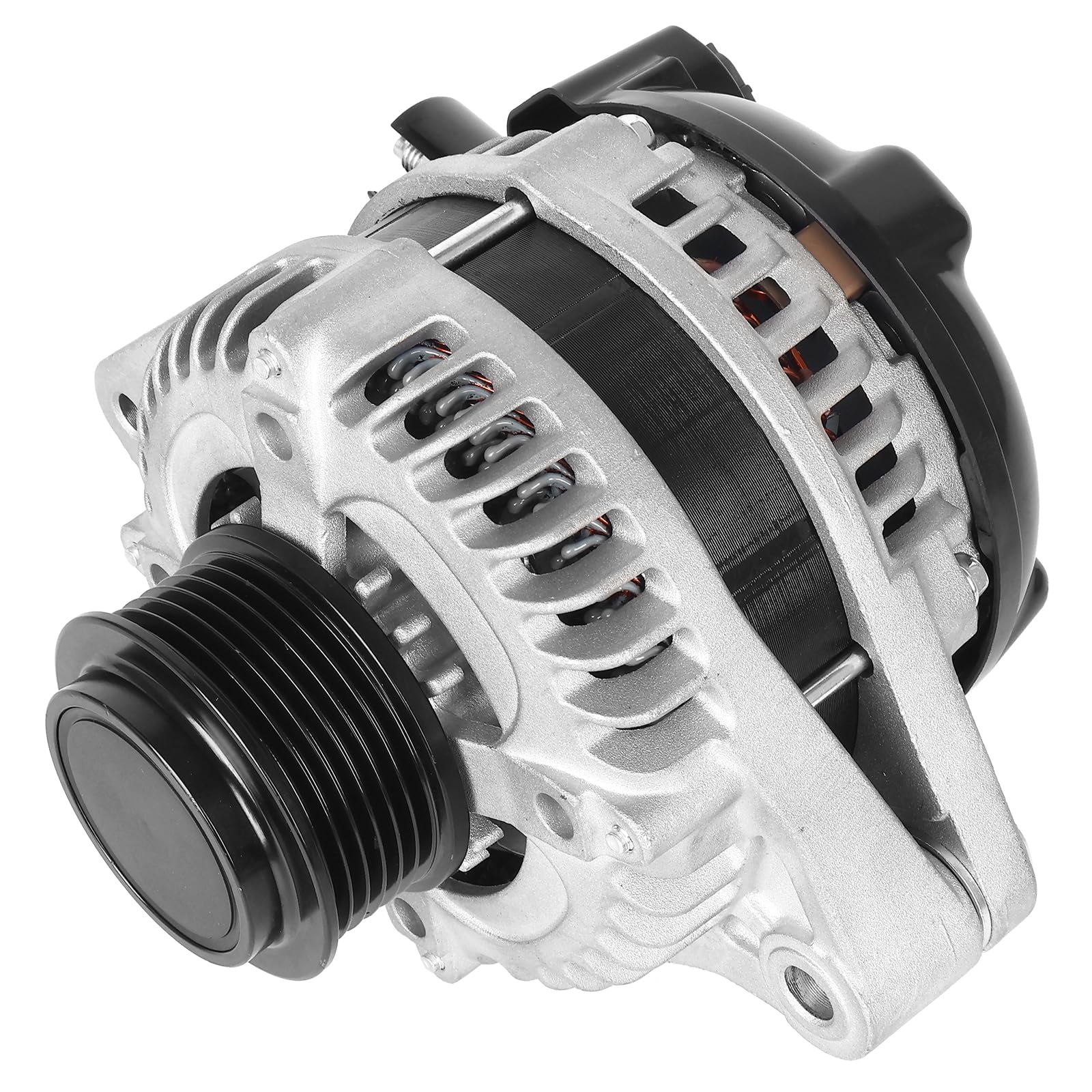 KUSATEC New Alternator Fit for Honda Odyssey 2011-2013, Pilot 2012-2015, Ridgeline 2012-2014, 3.5L V6 130A, CW 6-Groove; Replace OE 11573N 104210-1240