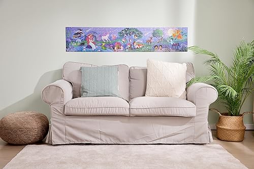 Miniatura 2 de Hape Rompecabezas de bosque mágico de 4.9 ft de largo 200 piezas de rompecabezas encantada gigante colorida que brilla en la oscuridad, para niños