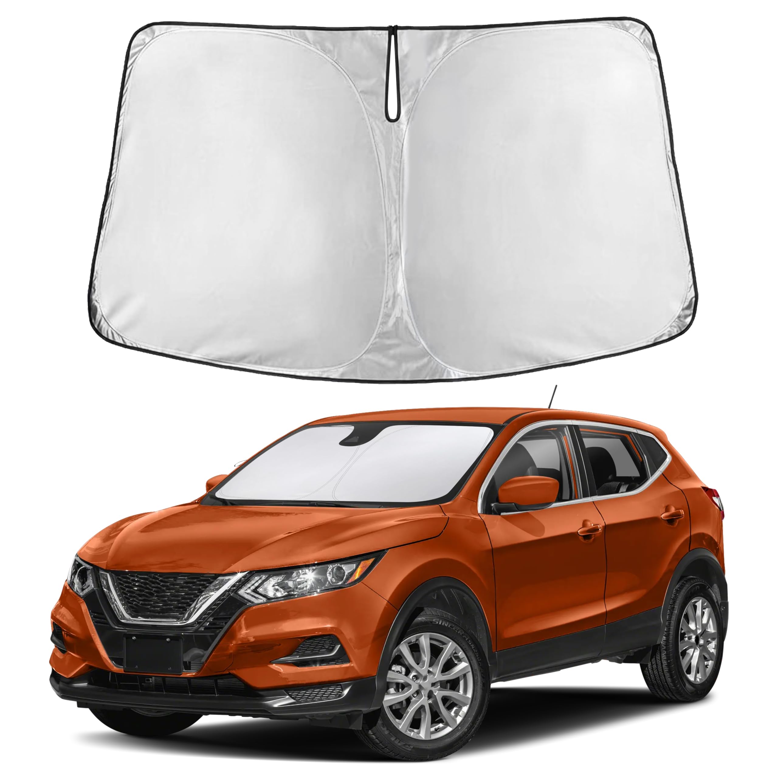 EcoNour Windshield Sunshade Compatible for Nissan Rogue Sport 2017-2024