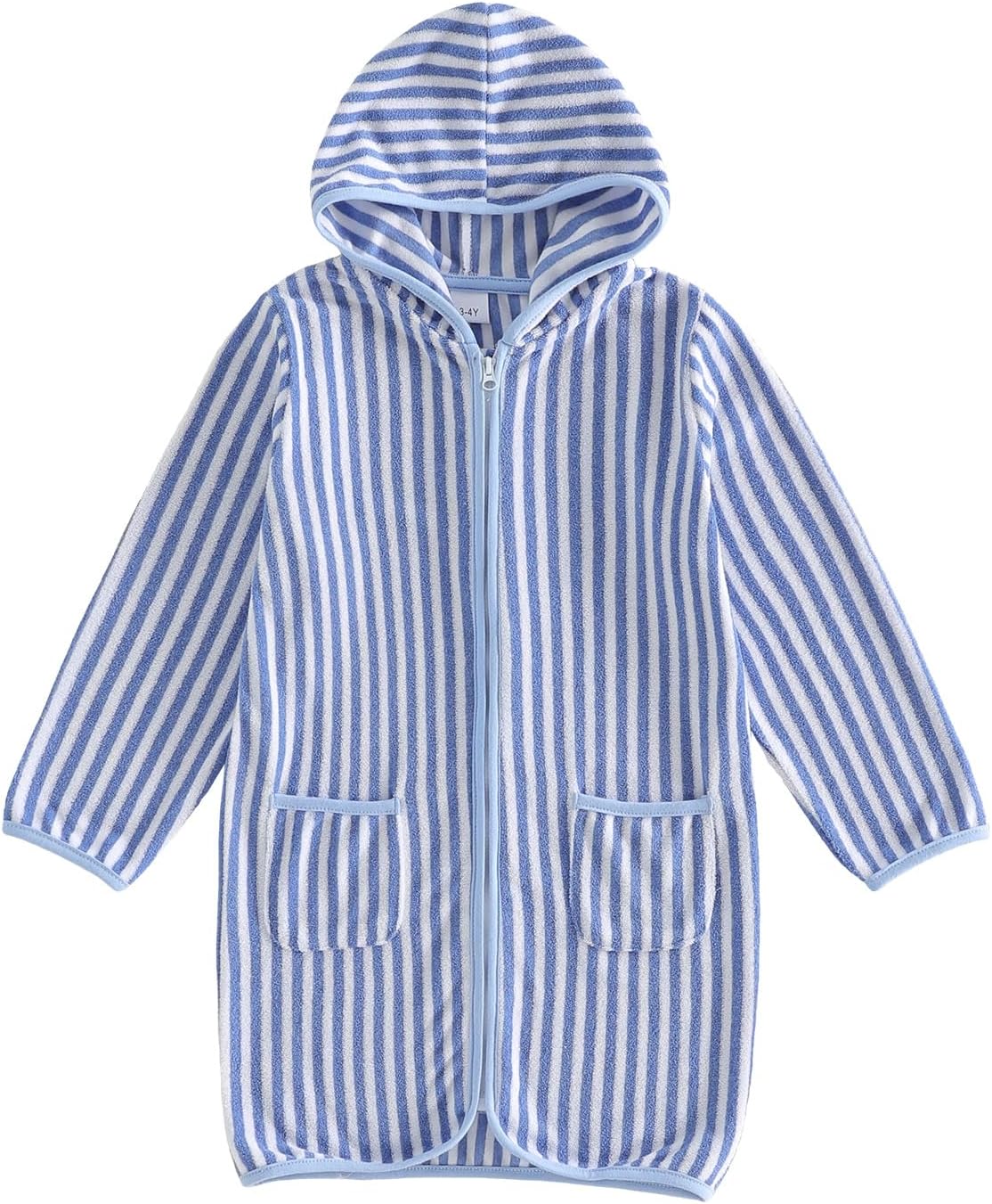 Boys Girls Hooded Terry Coverups One Piece Swimsuits...