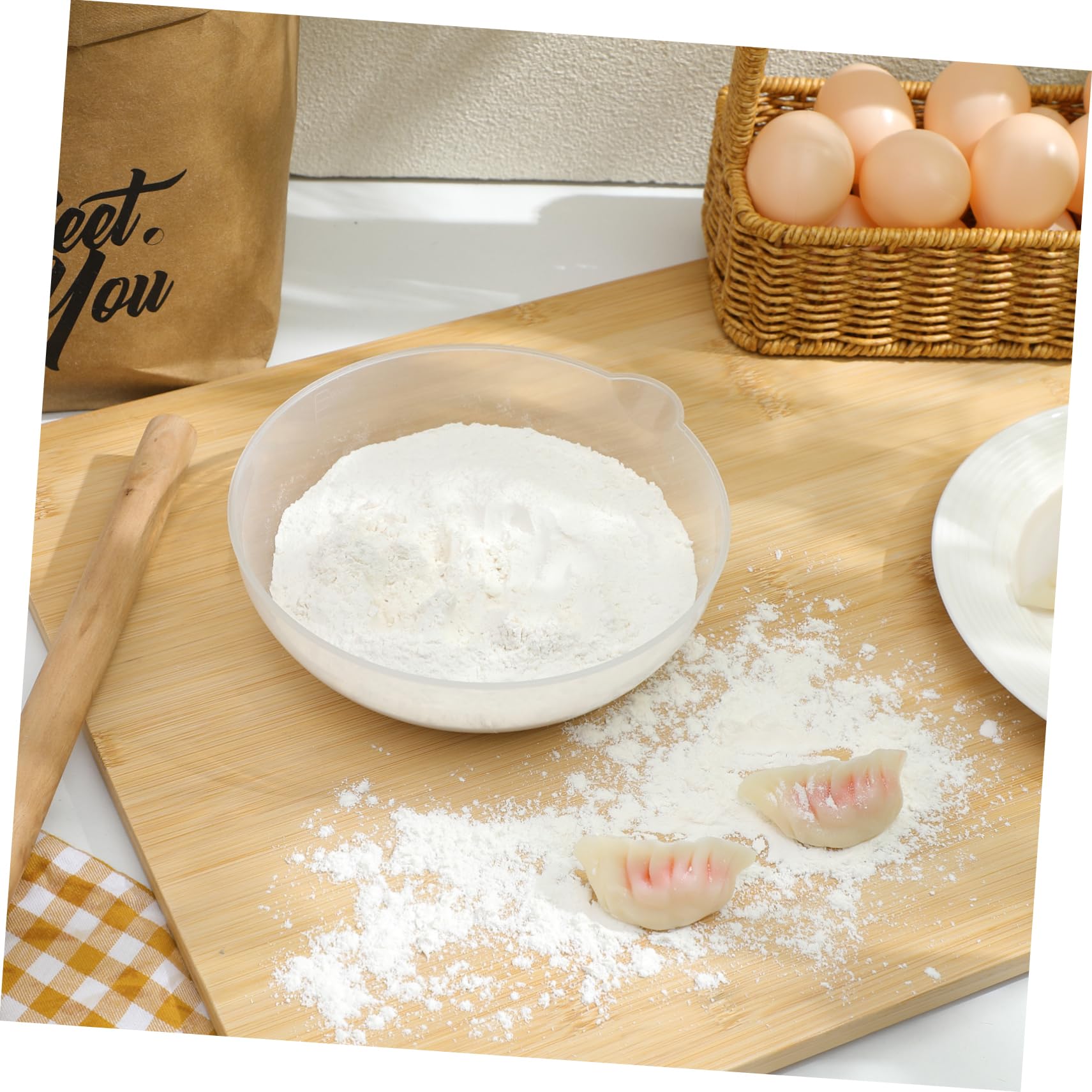 Bilancia da Cucina Accessori Ciotola per Bilancia In Plastica Robusto Grande Vassoio per Pesi Precisi Piccoli Alimenti Riutilizzabile Per Bilance Digitali