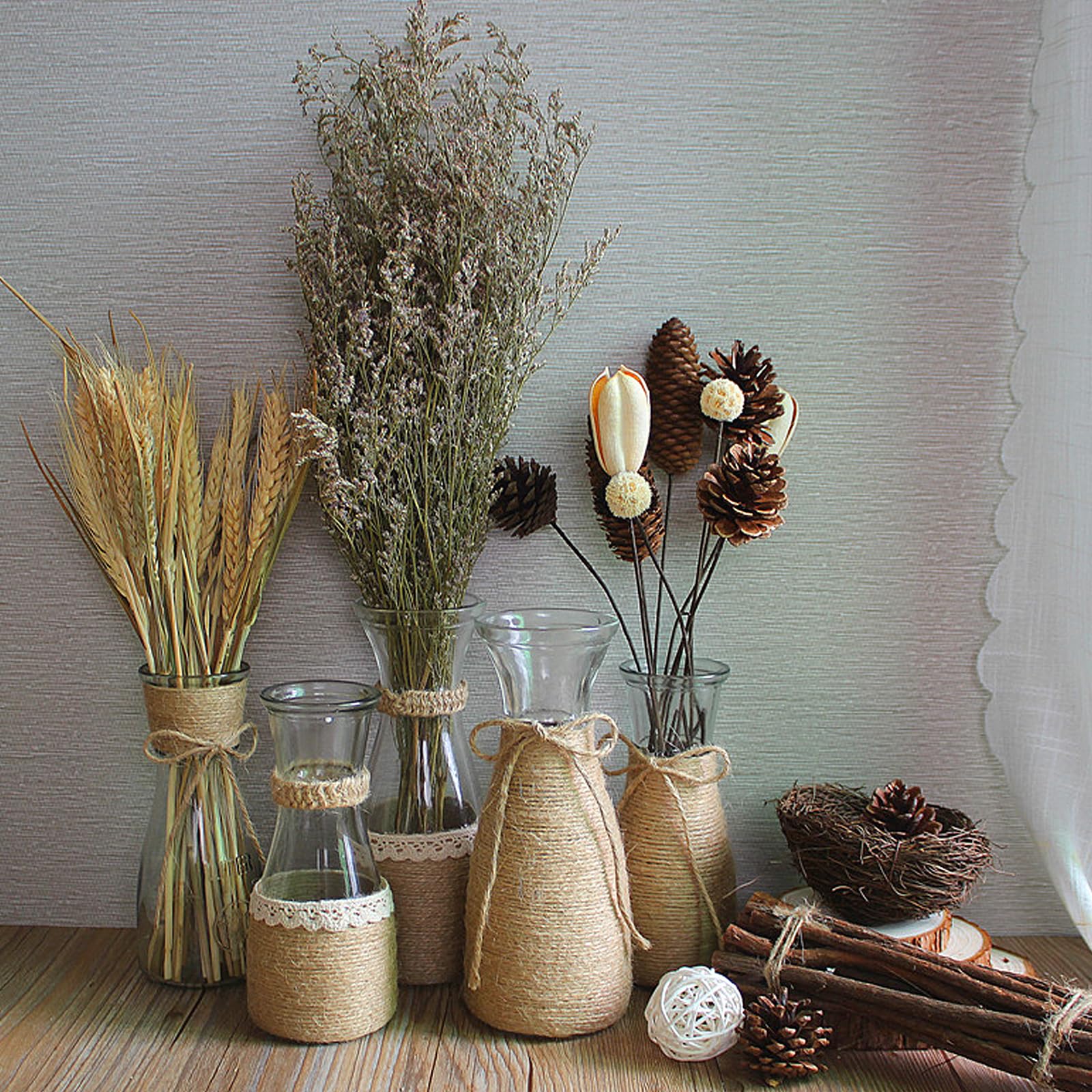 KARAT Klimtouw, jute koord, van 100% natuurlijk jute, extra stevig jute koord, koord voor sport, tuindecoratie, knutselen, krabpaal, lengte van 50 m, touwdikte van 14 mm