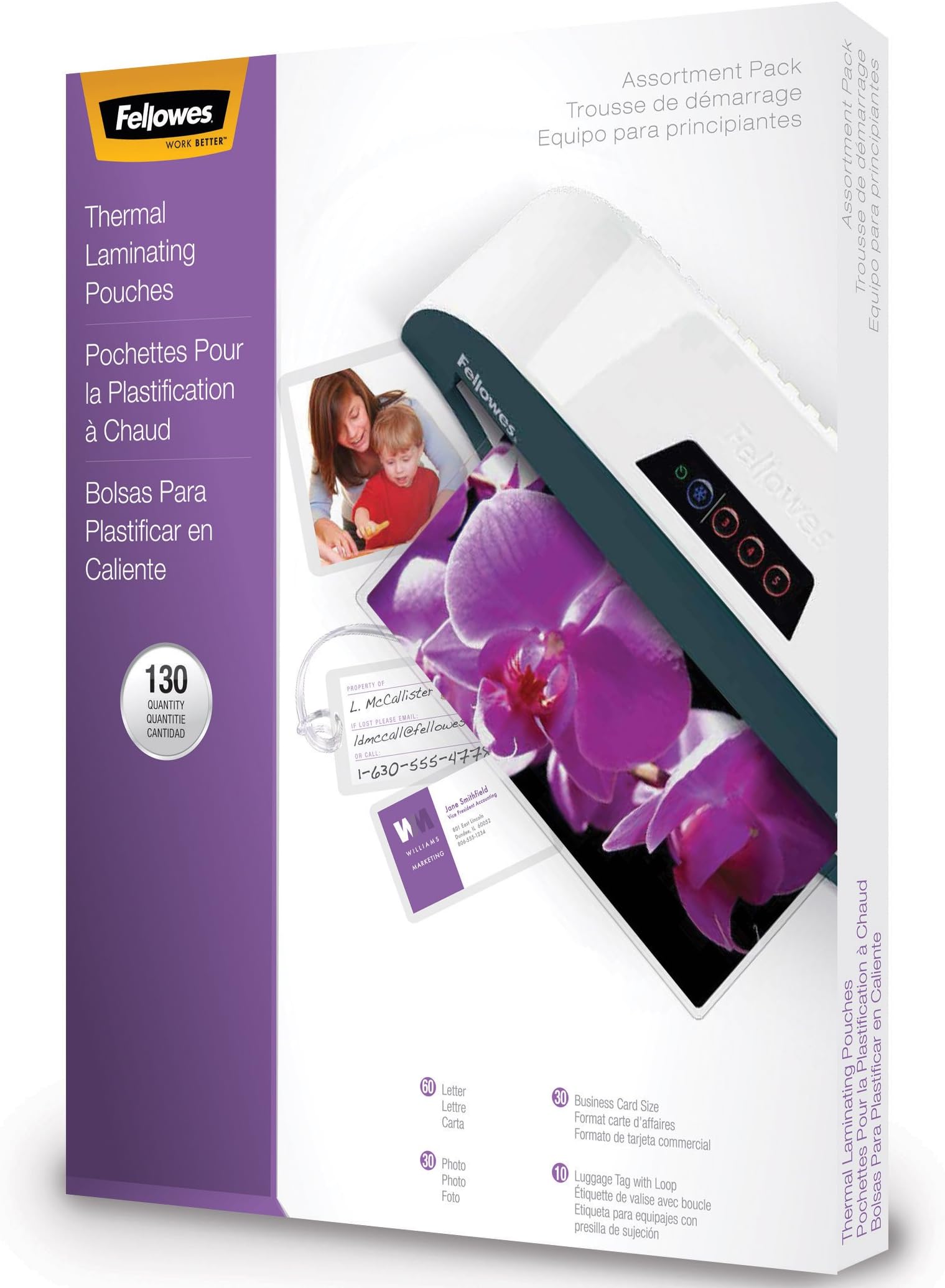 Laminating Pouch Starter Kit, 130 Pack (5208502)