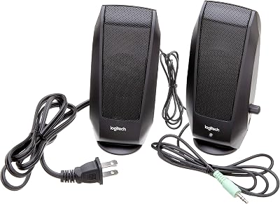 Altavoces estéreo Logitech S120 2.0, negro