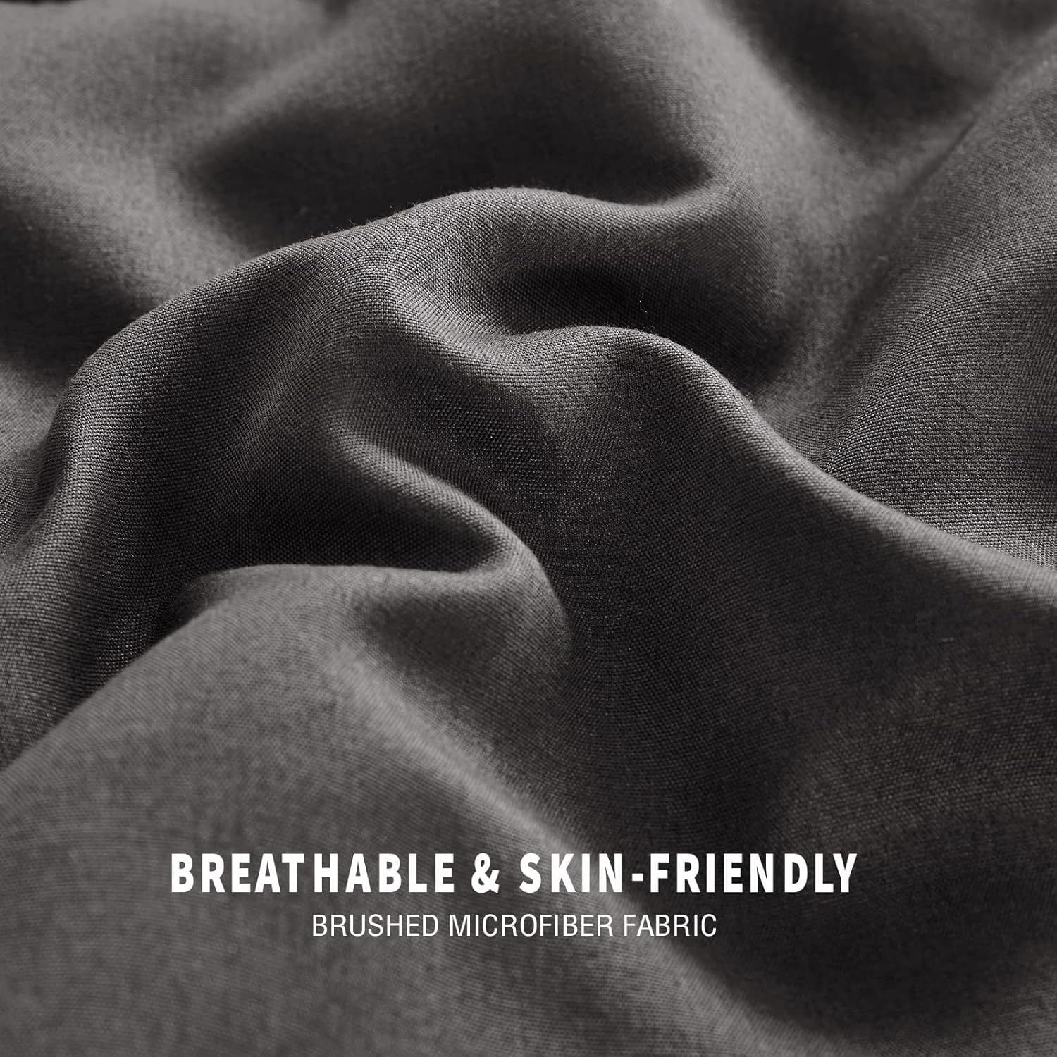 Exclusivo Mezcla Lightweight Reversible Twin Size Comforter Set, Down Alternative Comforter with 1 Pillow Sham, Twin Size Bedding Set for All Seasons, Grey - Image 4