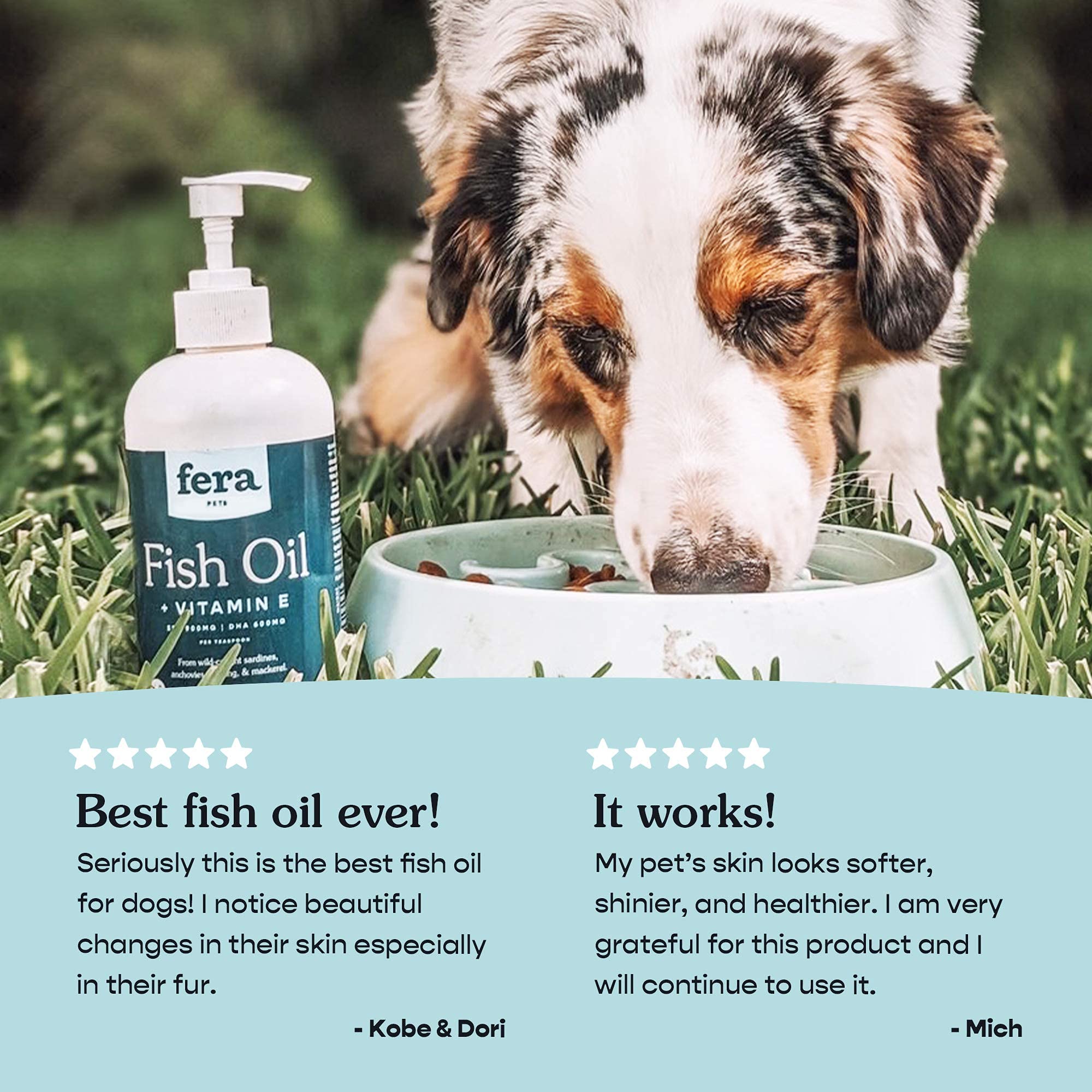 Fish Oil with Vitamin E, Cat and Dog Vitamin for Improved Pet Wellbeing