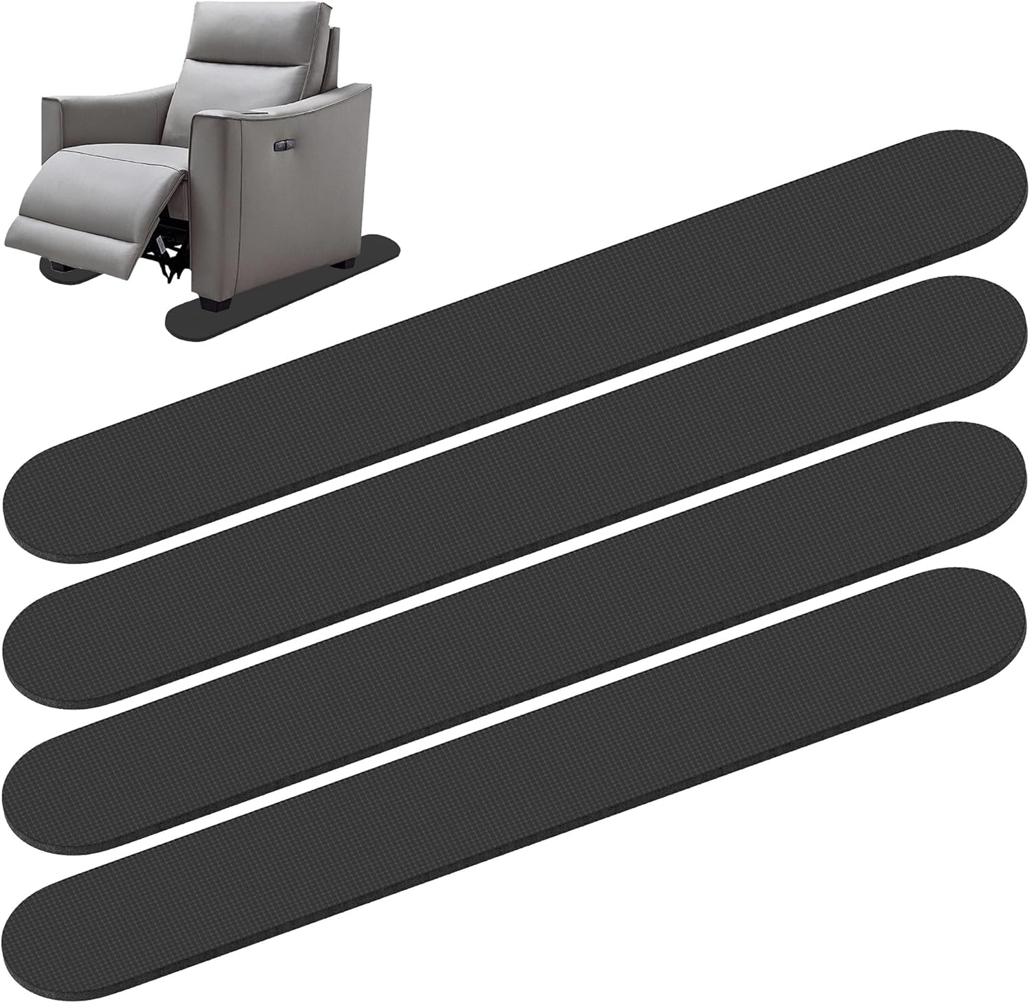 Non-Skid Furniture Pads for Recliners, Recliner Pads for Hardwood Floors to Keep Recliner from Sliding, Recliner Chair Mat for Hardwood Floor, Under Recliner Floor Protectors, Recliner Grippers