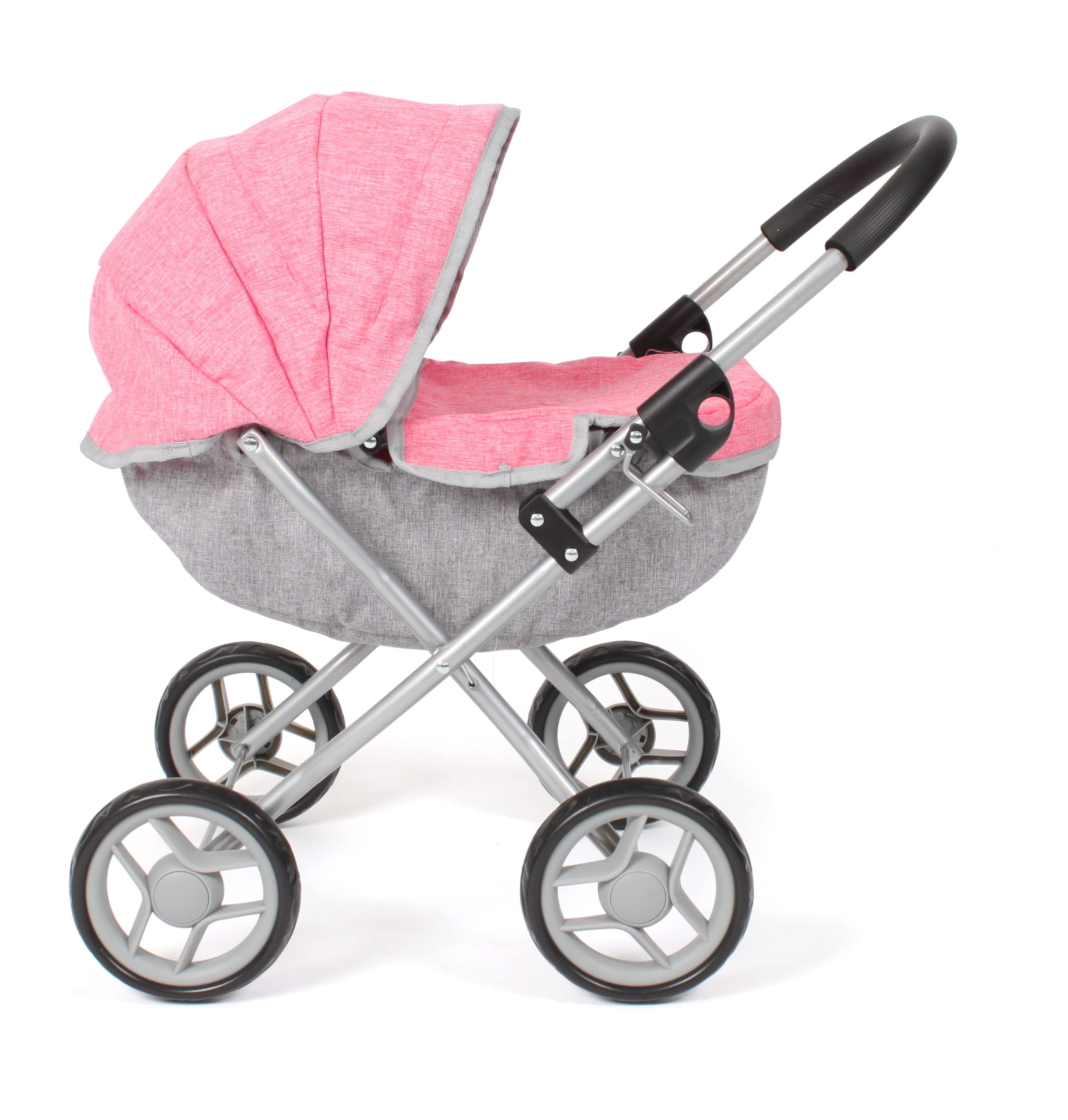 Cochecito de muñecas Lilli, pequeño Cochecito para Las más jóvenes, Color Rosa Melange