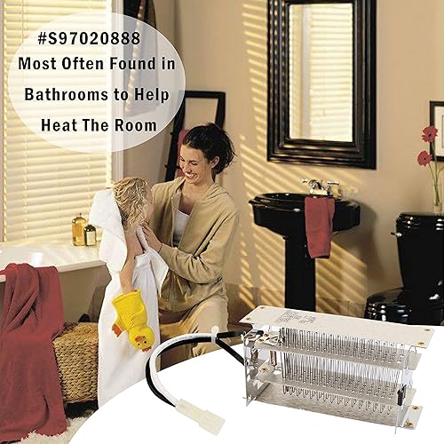 Miniatura 5 de S97020888 Elemento calentador de repuesto para ventilador de baño Broan Nutone piezas de repuesto para QTXN110HL QTXEN100HL 100HL 110HFL 765HFL solo