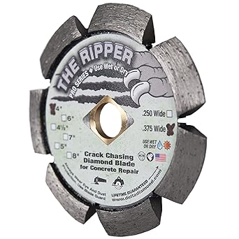 Delta Diamond Ripper Pro Premium 4 Inch X .375 Crack Chaser Diamond Blade, 7/8