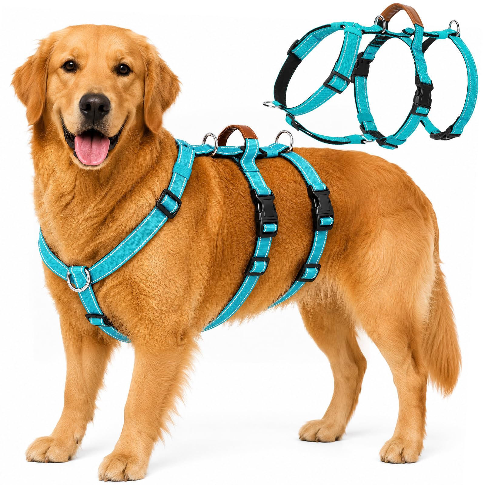 Olcyren Escape Proof Dog Harness with Front Clip for Medium and Large Dogs