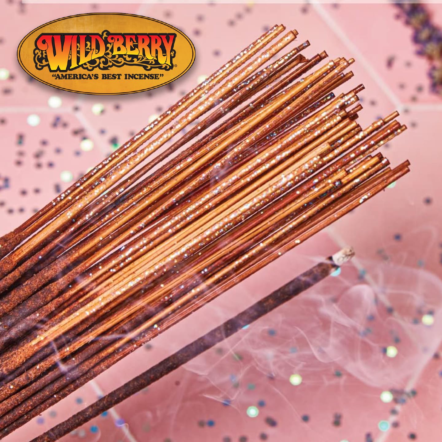 Wild Berry Incense Sticks - Fairy Dust - Fresh Citrus Scent with Lavender and Musk - Hand Dipped in The USA (100 Count)