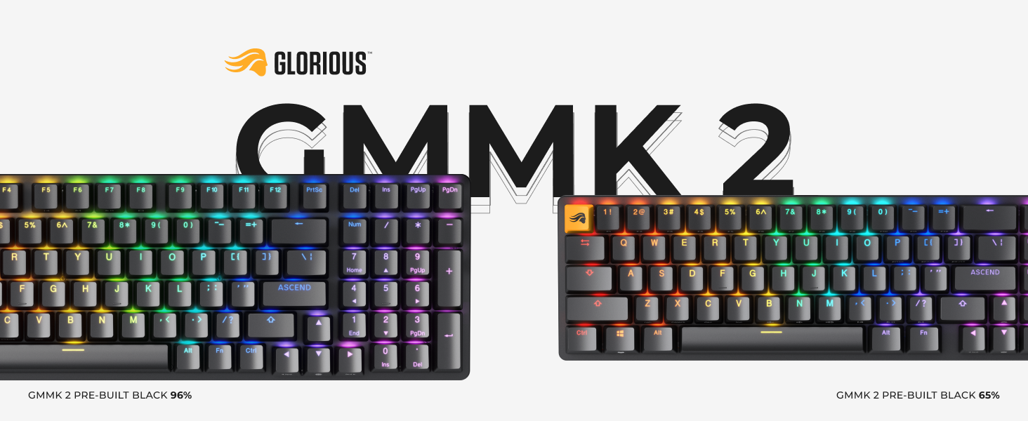 Amazon.co.jp: Glorious GMMK 2 Full Size Prebuilt - Black
