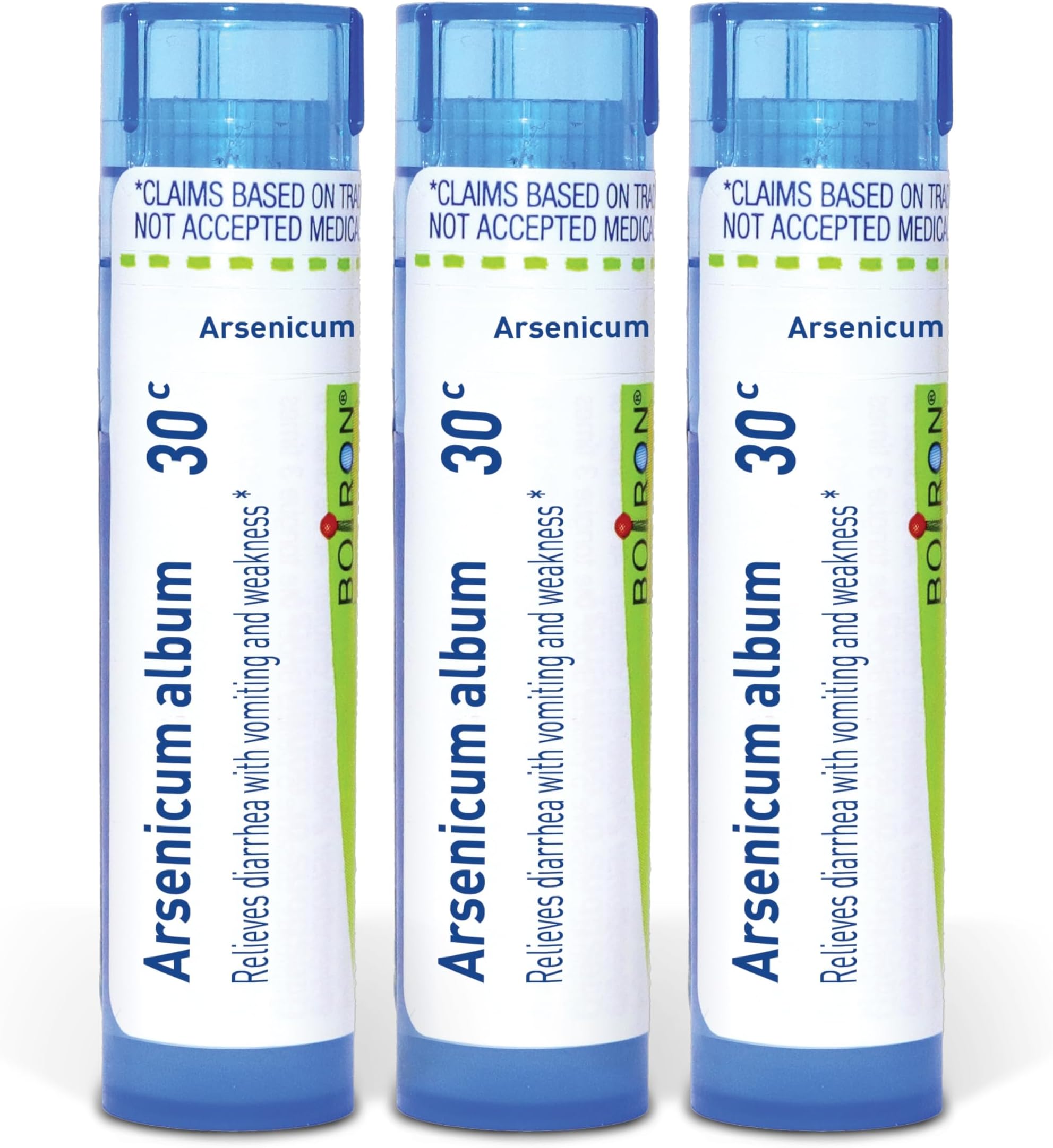 Boiron Arsenicum Album 30c Homeopathic Medicine for Food Poisoning - Pack of 3 (240 Pellets)