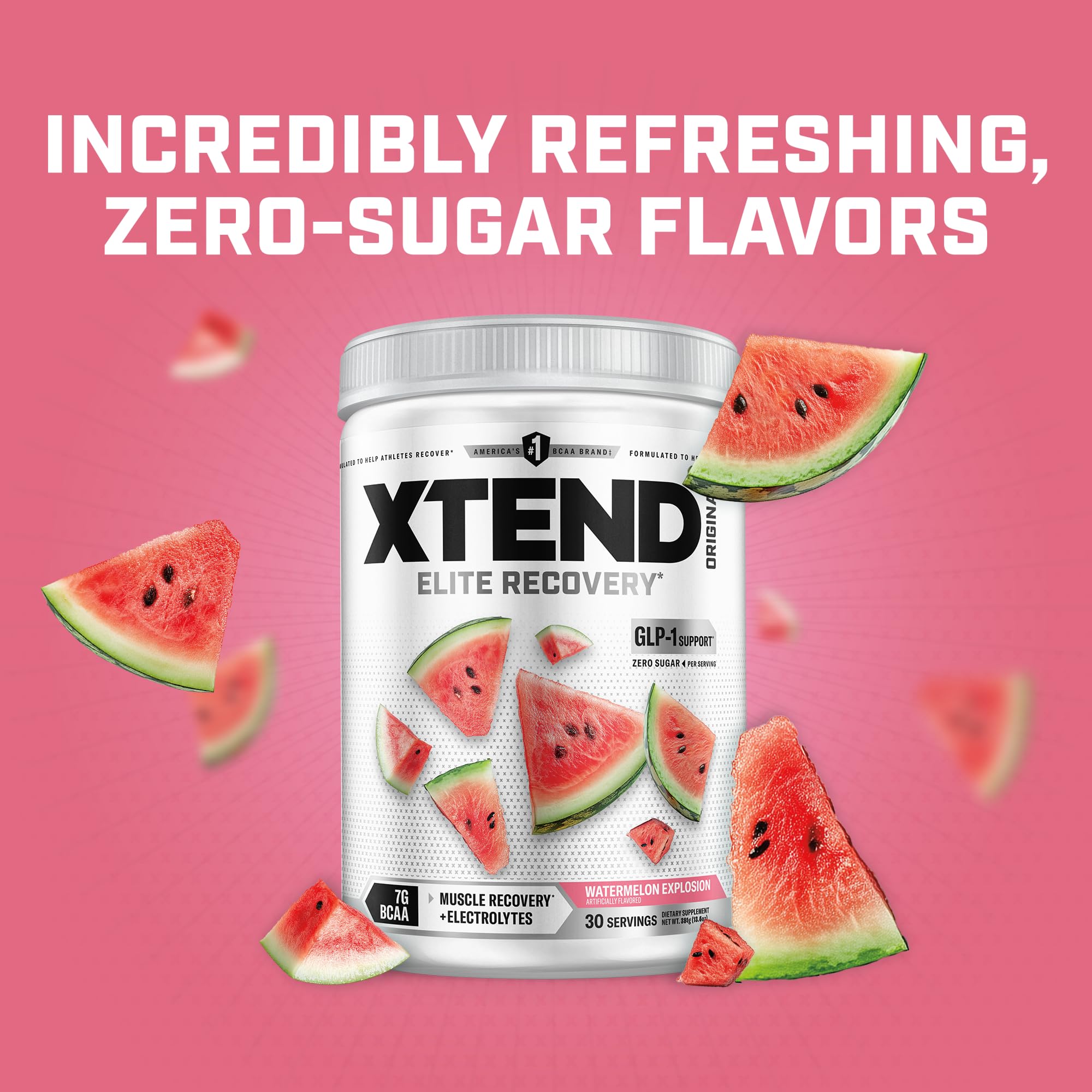 Xtend Original BCAA Powder, Zero Sugar, Watermelon Explosion, 30 Serv — Amazon image 5