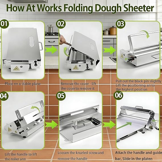 Manual Dough Sheeter Machine For Home Baking Dough Roller Machine