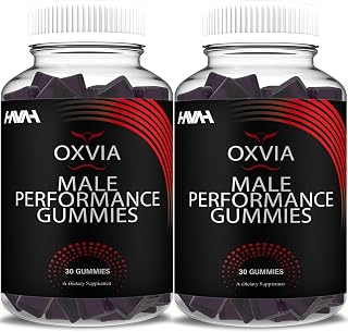 (2 Pack) Oxvia Maximum Strength Performance Gummies Oxiva Gummy Supplement, Oxvia Maximum Strength Advanced Shilajit Multivitamin Support Supplement, Oxvia Daily Health Gomitas (2 Month Supply)