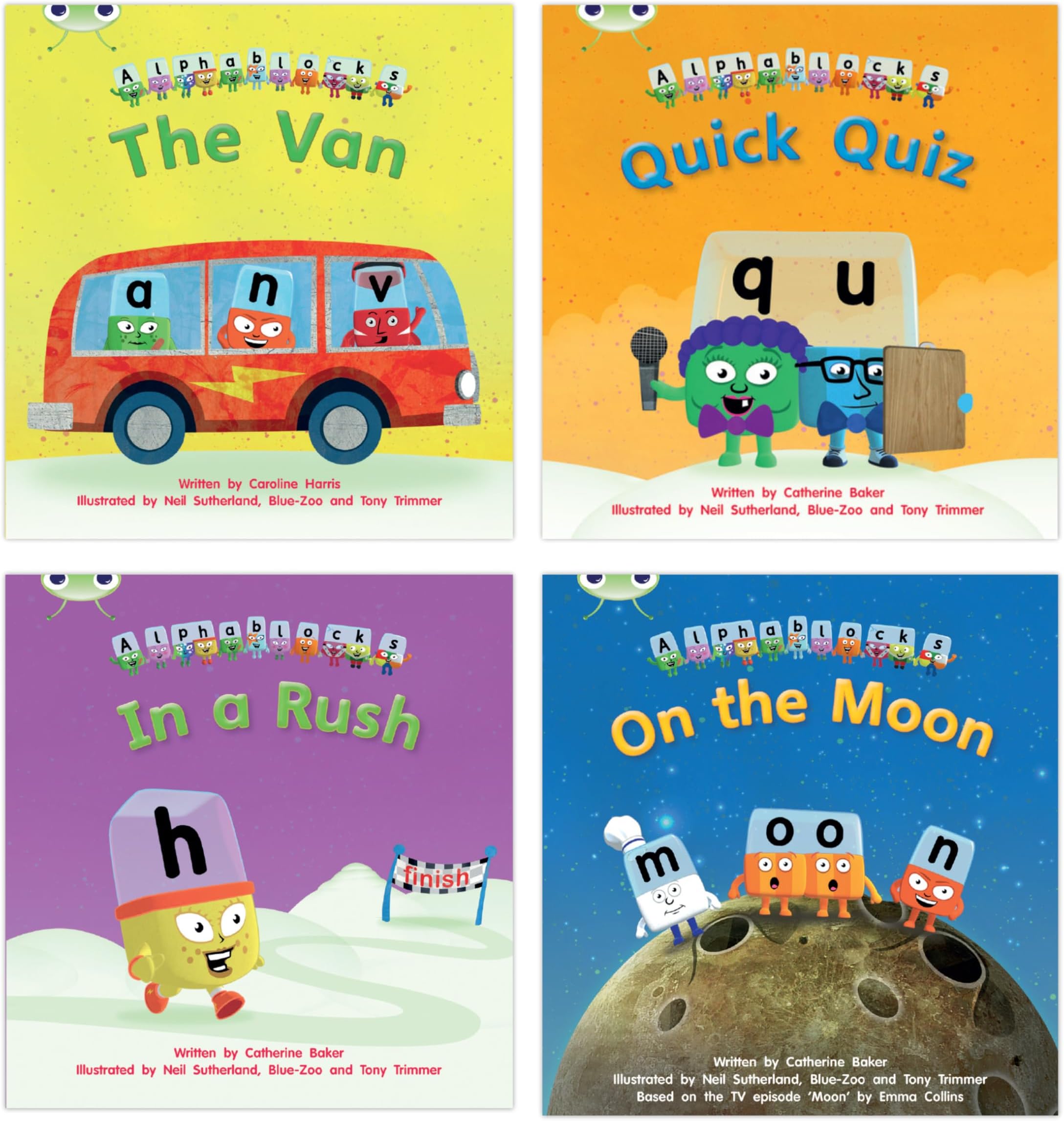 Learn to Read at Home with Alphablocks: Phase 3 - Reception term 2 (4 fiction books) Pack A