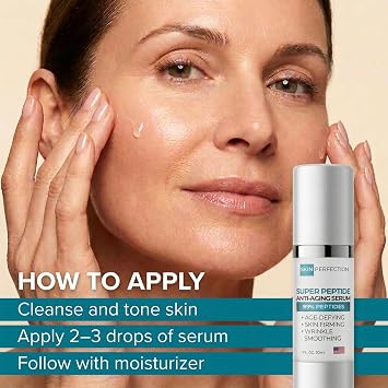 Skin Perfection Face Serum for Anti-aging 99% Potent Peptides 8x Matrixyl 3000 Pentamide 6 Syn Coll Snap 8 Reduce Wrinkles Lift Tighten Firm Anti-aging Serum for Women and Men