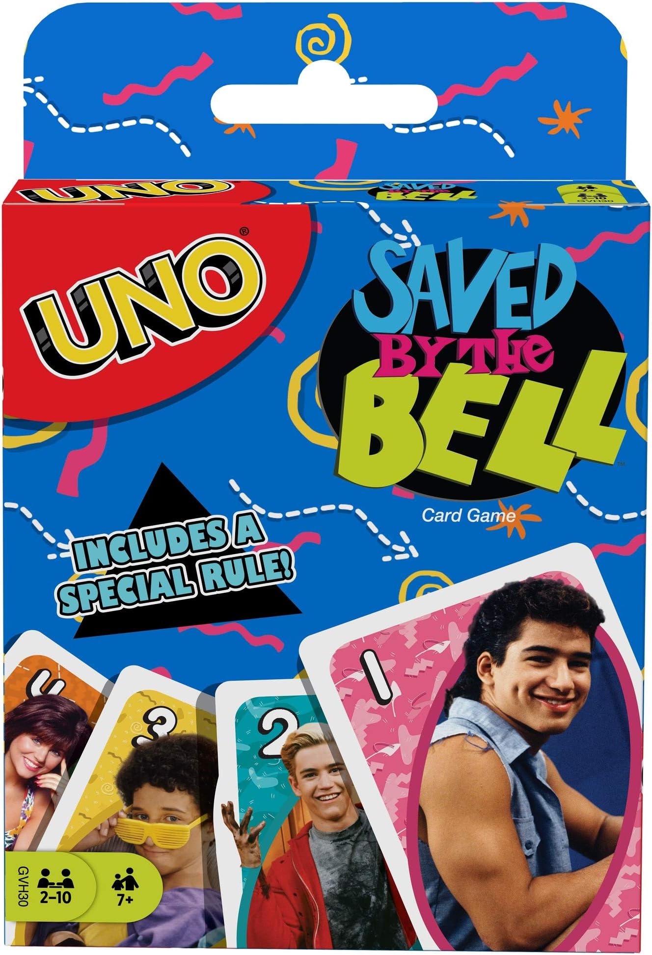 Mattel Games UNO Saved by The Bell Card Game with 112 Cards & Instructions, Great Gift for Kid, Adult or Family Game Night, Ages 7 Years & Older