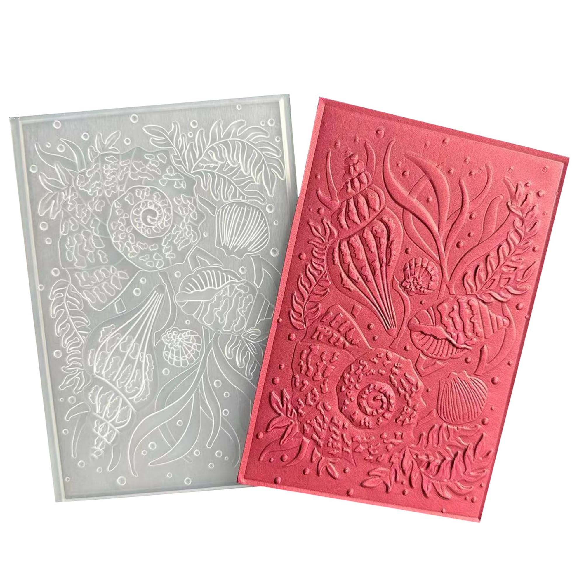 3D Embossing Map voor Kaarten Maken Kerst Bloem Textuur